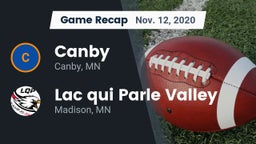 Recap: Canby  vs. Lac qui Parle Valley  2020
