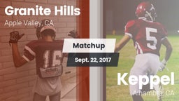 Matchup: Granite Hills vs. Keppel  2017