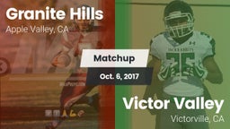 Matchup: Granite Hills vs. Victor Valley  2017