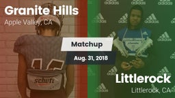 Matchup: Granite Hills vs. Littlerock  2018