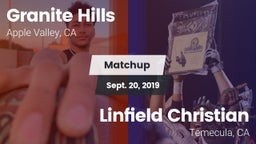 Matchup: Granite Hills vs. Linfield Christian  2019