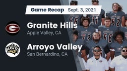 Recap: Granite Hills  vs. Arroyo Valley  2021