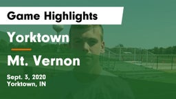 Yorktown  vs Mt. Vernon  Game Highlights - Sept. 3, 2020