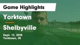 Yorktown  vs Shelbyville  Game Highlights - Sept. 12, 2020