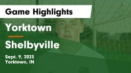 Yorktown  vs Shelbyville  Game Highlights - Sept. 9, 2023
