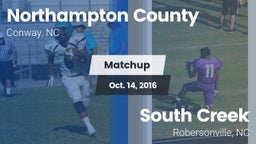 Matchup: Northampton vs. South Creek  2016