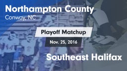 Matchup: Northampton vs. Southeast Halifax 2016