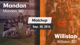 Matchup: Mandan vs. Williston  2016