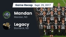 Recap: Mandan  vs. Legacy  2017