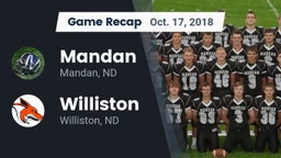 Recap: Mandan  vs. Williston  2018