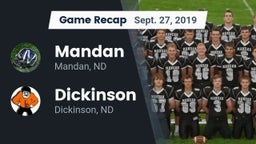 Recap: Mandan  vs. Dickinson  2019