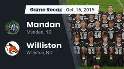 Recap: Mandan  vs. Williston  2019