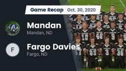 Recap: Mandan  vs. Fargo Davies  2020