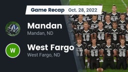 Recap: Mandan  vs. West Fargo  2022