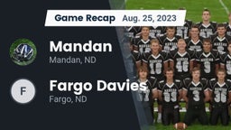 Recap: Mandan  vs. Fargo Davies  2023