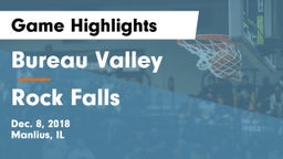 Bureau Valley  vs Rock Falls  Game Highlights - Dec. 8, 2018