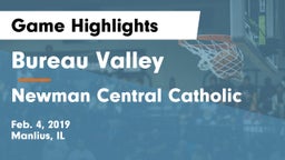 Bureau Valley  vs Newman Central Catholic  Game Highlights - Feb. 4, 2019