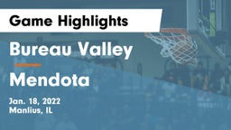 Bureau Valley  vs Mendota  Game Highlights - Jan. 18, 2022