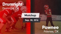 Matchup: Drumright vs. Pawnee  2016
