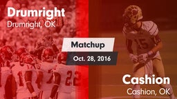 Matchup: Drumright vs. Cashion  2016