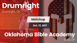 Matchup: Drumright vs. Oklahoma Bible Academy 2017