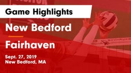 New Bedford  vs Fairhaven  Game Highlights - Sept. 27, 2019