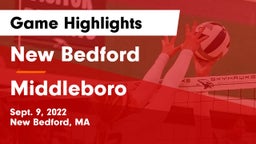 New Bedford  vs Middleboro Game Highlights - Sept. 9, 2022