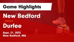 New Bedford  vs Durfee  Game Highlights - Sept. 21, 2023
