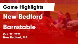 New Bedford  vs Barnstable  Game Highlights - Oct. 27, 2023