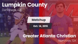 Matchup: Lumpkin County vs. Greater Atlanta Christian  2016