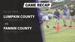 Recap: Lumpkin County  vs. Fannin County  2016