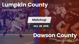 Matchup: Lumpkin County vs. Dawson County  2016