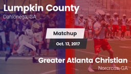 Matchup: Lumpkin County vs. Greater Atlanta Christian  2017
