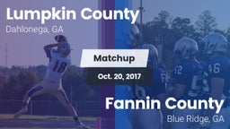 Matchup: Lumpkin County vs. Fannin County  2017