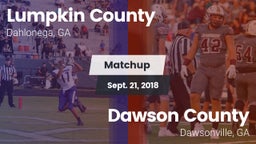 Matchup: Lumpkin County vs. Dawson County  2018