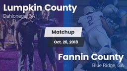 Matchup: Lumpkin County vs. Fannin County  2018