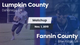 Matchup: Lumpkin County vs. Fannin County  2019