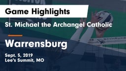 St. Michael the Archangel Catholic  vs Warrensburg  Game Highlights - Sept. 5, 2019