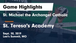 St. Michael the Archangel Catholic  vs St. Teresa's Academy  Game Highlights - Sept. 30, 2019