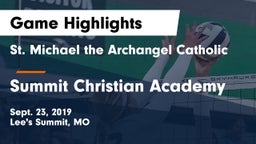 St. Michael the Archangel Catholic  vs Summit Christian Academy Game Highlights - Sept. 23, 2019