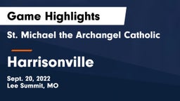 St. Michael the Archangel Catholic  vs Harrisonville  Game Highlights - Sept. 20, 2022