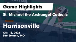 St. Michael the Archangel Catholic  vs Harrisonville  Game Highlights - Oct. 15, 2022