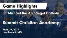 St. Michael the Archangel Catholic  vs Summit Christian Academy Game Highlights - Sept. 21, 2023