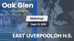 Matchup: Oak Glen vs. EAST LIVERPOOL,OH H.S. 2018