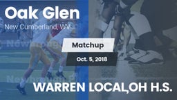 Matchup: Oak Glen vs. WARREN LOCAL,OH H.S. 2018