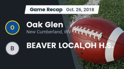 Recap: Oak Glen  vs. BEAVER LOCAL,OH H.S. 2018
