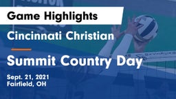 Cincinnati Christian  vs Summit Country Day Game Highlights - Sept. 21, 2021
