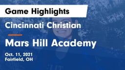 Cincinnati Christian  vs Mars Hill Academy Game Highlights - Oct. 11, 2021