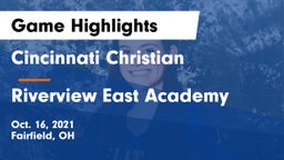 Cincinnati Christian  vs Riverview East Academy  Game Highlights - Oct. 16, 2021