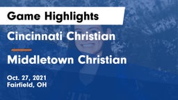 Cincinnati Christian  vs Middletown Christian  Game Highlights - Oct. 27, 2021